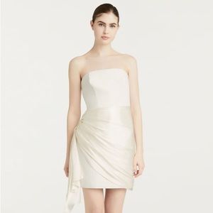 Cinq A Sept Kennith Sash Mini Dress - Ivory/ Cream - Size 0